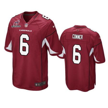 Arizona Cardinals James Conner Cardinal 2021 NFL Playoffs Patch Jersey