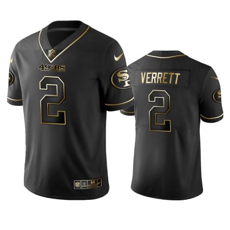 49ers Jason Verrett Black Golden Edition Vapor Limited Jersey
