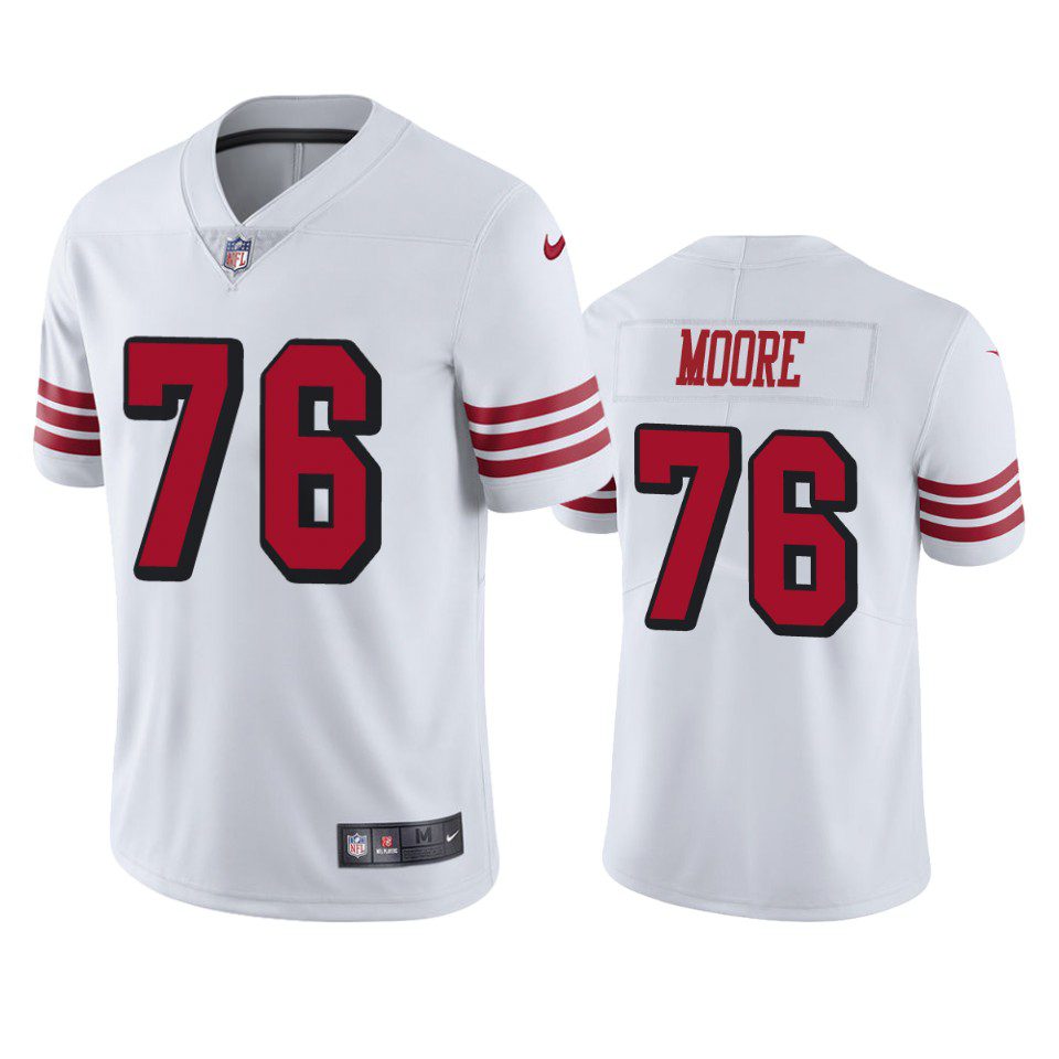 Color Rush Limited San Francisco 49ers Jaylon Moore White Jersey 1 jaylon moore 49ers color rush limited white jersey