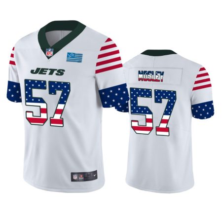 C.J. Mosley New York Jets White Independence Day Stars & Stripes Jersey