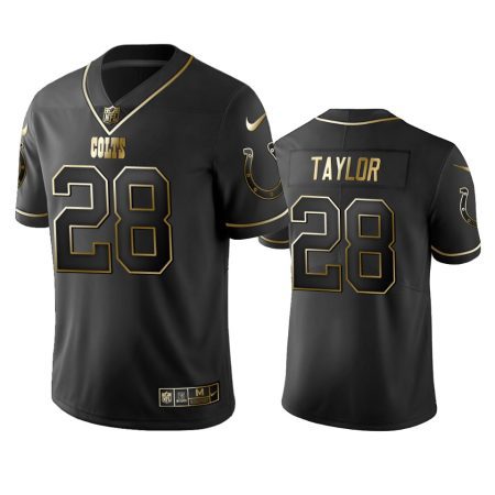Colts Jonathan Taylor Black Golden Edition Vapor Limited Jersey