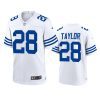 Indianapolis Colts Jonathan Taylor 2021 White Throwback Game Jersey 2 jonathan taylor colts white throwback game jersey