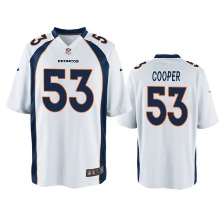 Denver Broncos Jonathon Cooper White Game Jersey