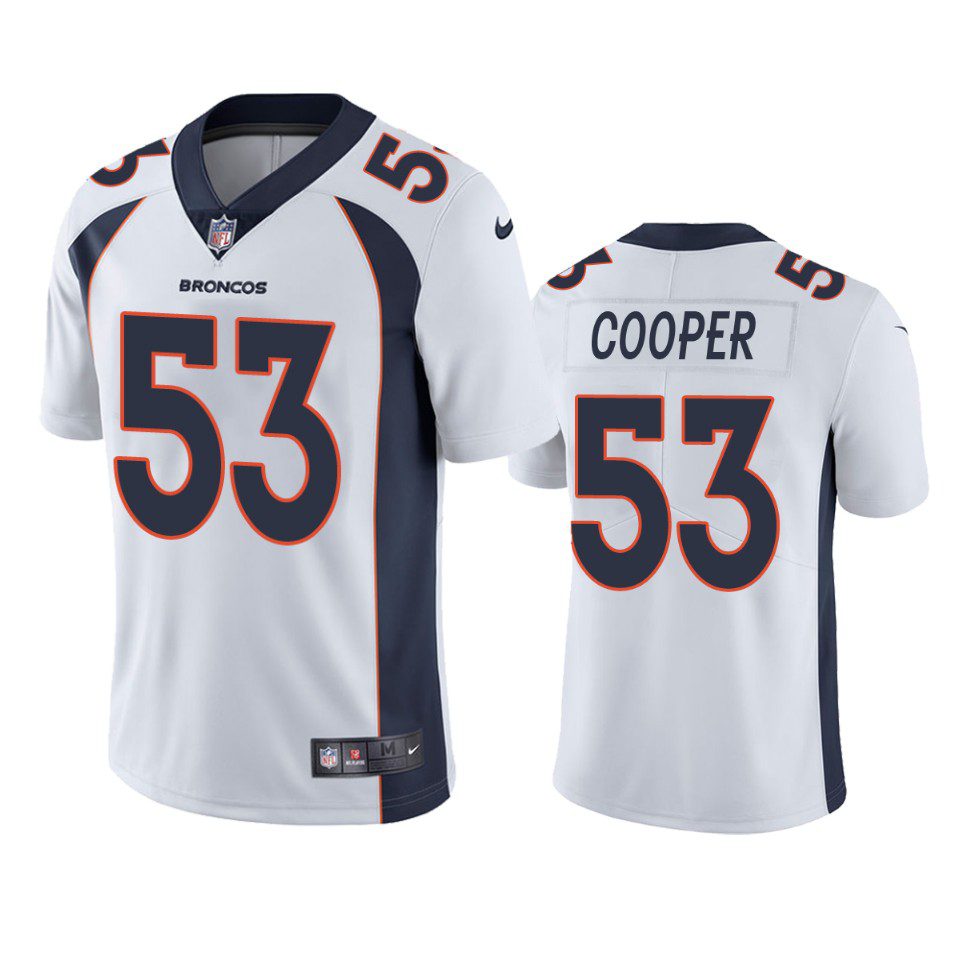 Jonathon Cooper Denver Broncos White Vapor Limited Jersey 1 jonathon cooper broncos white vapor jersey