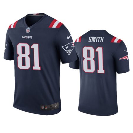 New England Patriots Jonnu Smith Navy Color Rush Legend Jersey