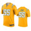 Los Angeles Chargers Junior Seau Gold 2021 Inverted Legend Jersey 3 junior seau chargers 2021 inverted legend gold jersey