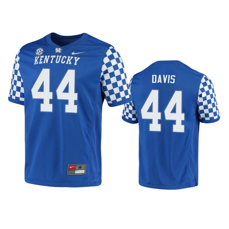 Kentucky Wildcats Jamin Davis Royal Game Jersey 1 kentucky wildcats jamin davis royal game jersey