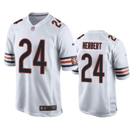 Chicago Bears Khalil Herbert White Game Jersey