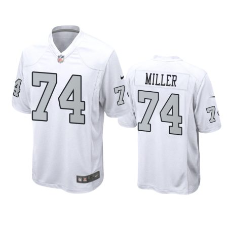 Las Vegas Raiders Kolton Miller White Alternate Game Jersey