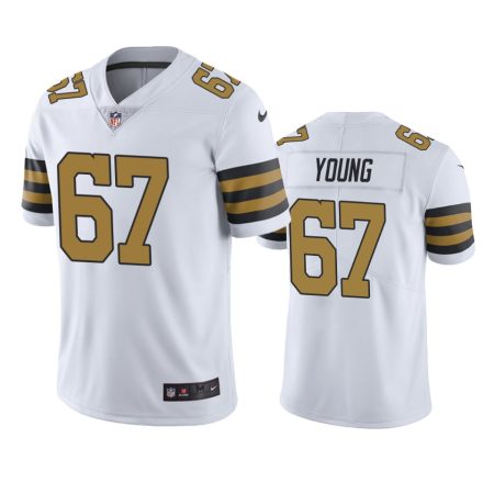 Color Rush Limited New Orleans Saints Landon Young White Jersey