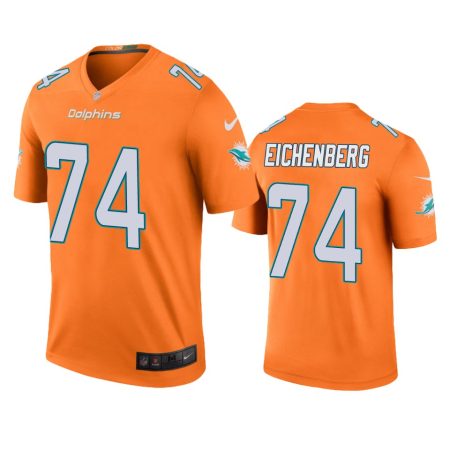 Miami Dolphins Liam Eichenberg Orange Color Rush Legend Jersey