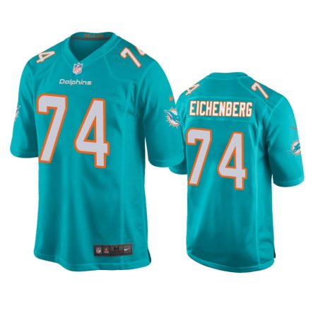 Miami Dolphins Liam Eichenberg Aqua Game Jersey