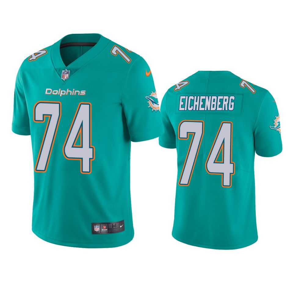 Miami Dolphins Liam Eichenberg Aqua Vapor Limited Jersey 1 liam eichenberg dolphins aqua vapor limited jersey