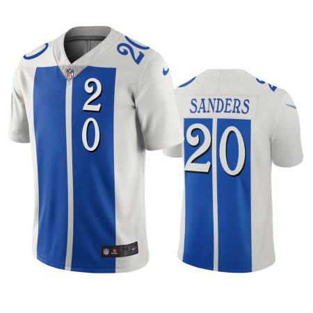 Detroit Lions Barry Sanders White Blue City Edition Vapor Limited Jersey