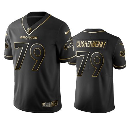 Broncos Lloyd Cushenberry Black Golden Edition Vapor Limited Jersey