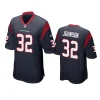 Houston Texans Lonnie Johnson Navy Game Jersey 3 lonnie johnson texans navy game jersey