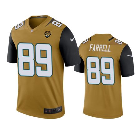 Jacksonville Jaguars Luke Farrell Bold Gold Color Rush Legend Jersey
