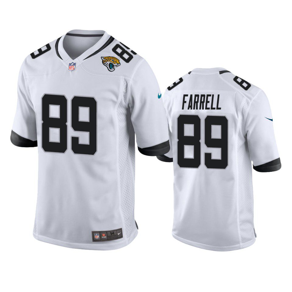 Jacksonville Jaguars Luke Farrell White Game Jersey 1 luke farrell jaguars white game jersey