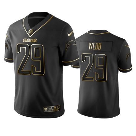 Chargers Mark Webb Black Golden Edition Vapor Limited Jersey