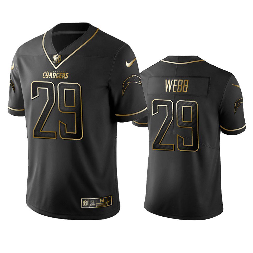 Chargers Mark Webb Black Golden Edition Vapor Limited Jersey 1 mark webb chargers black golden edition jersey