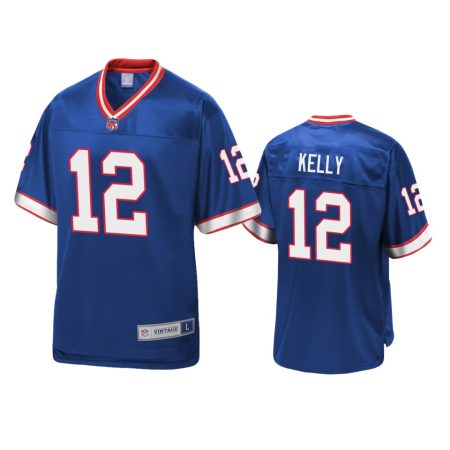 Buffalo Bills Jim Kelly Royal Retired Team Player Jersey
