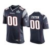 New England Patriots Custom Navy Nike Super Bowl LIII Game Jersey - Men 3 men navy custom jersey 1a
