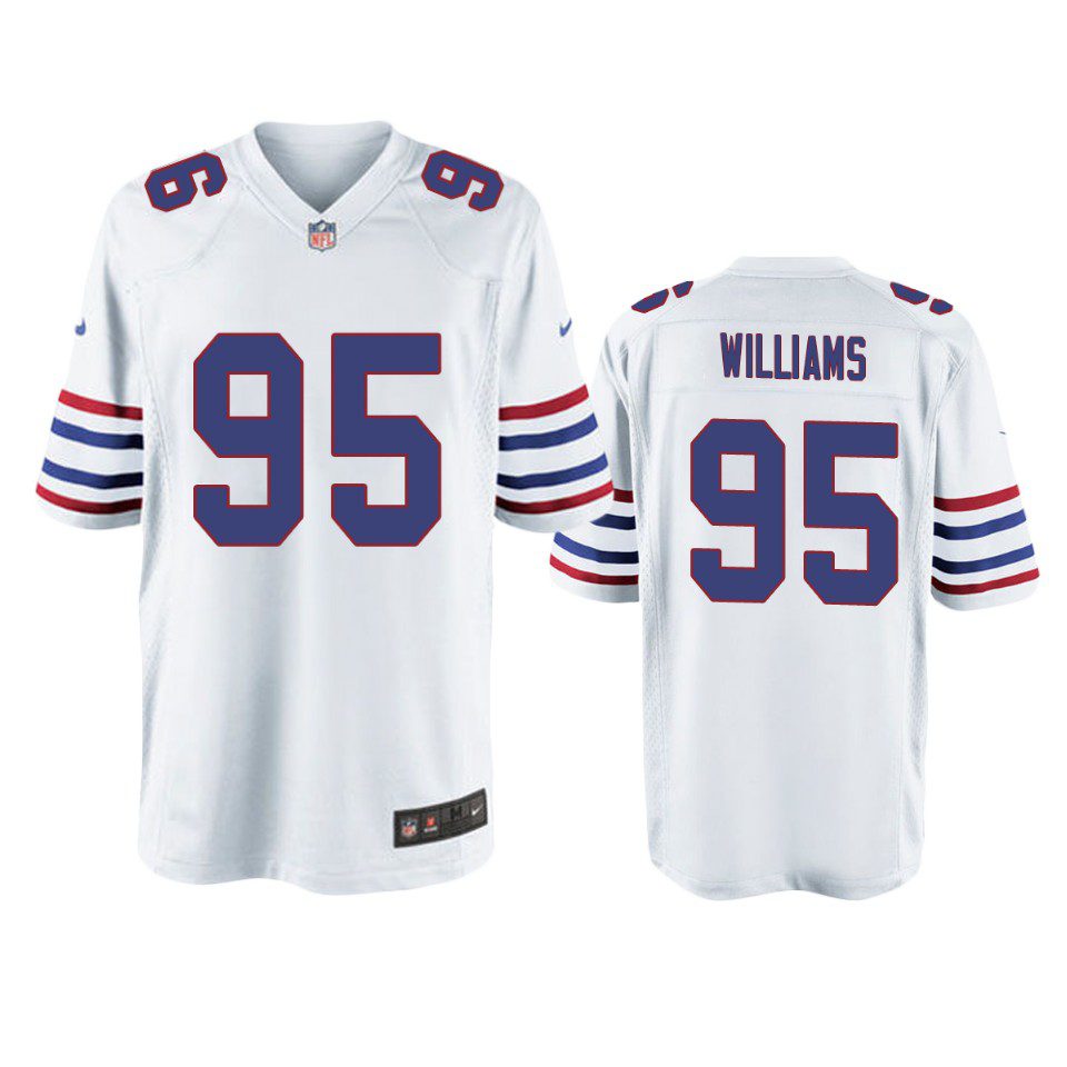 Buffalo Bills Kyle Williams White Throwback Game Jersey - Men 1 men white kyle williams jersey