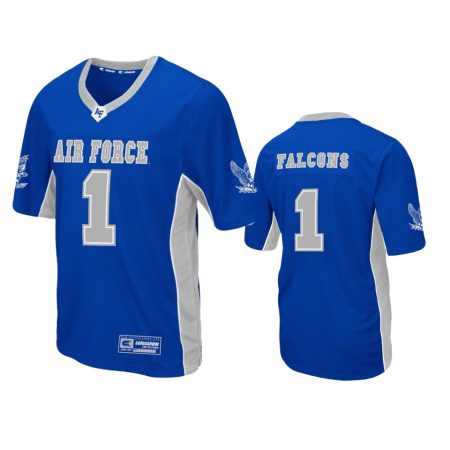Air Force Falcons #1 Royal Max Power Football Jersey