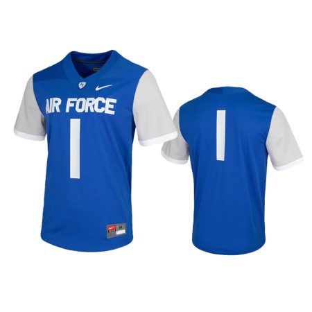 Air Force Falcons #1 Royal Untouchable Game Jersey