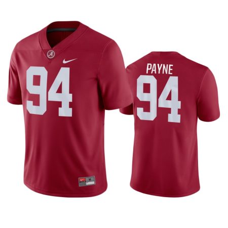 Alabama Crimson Tide Da'Ron Payne Crimson College Football Game Jersey