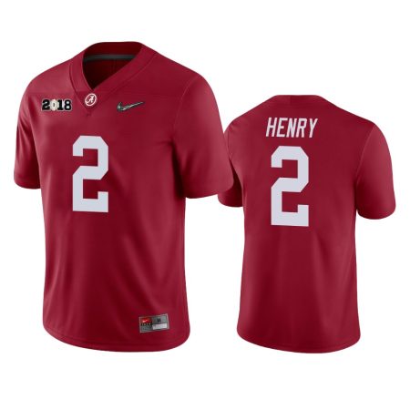 Alabama Crimson Tide Derrick Henry Crimson College Football 2018 Champ Jersey