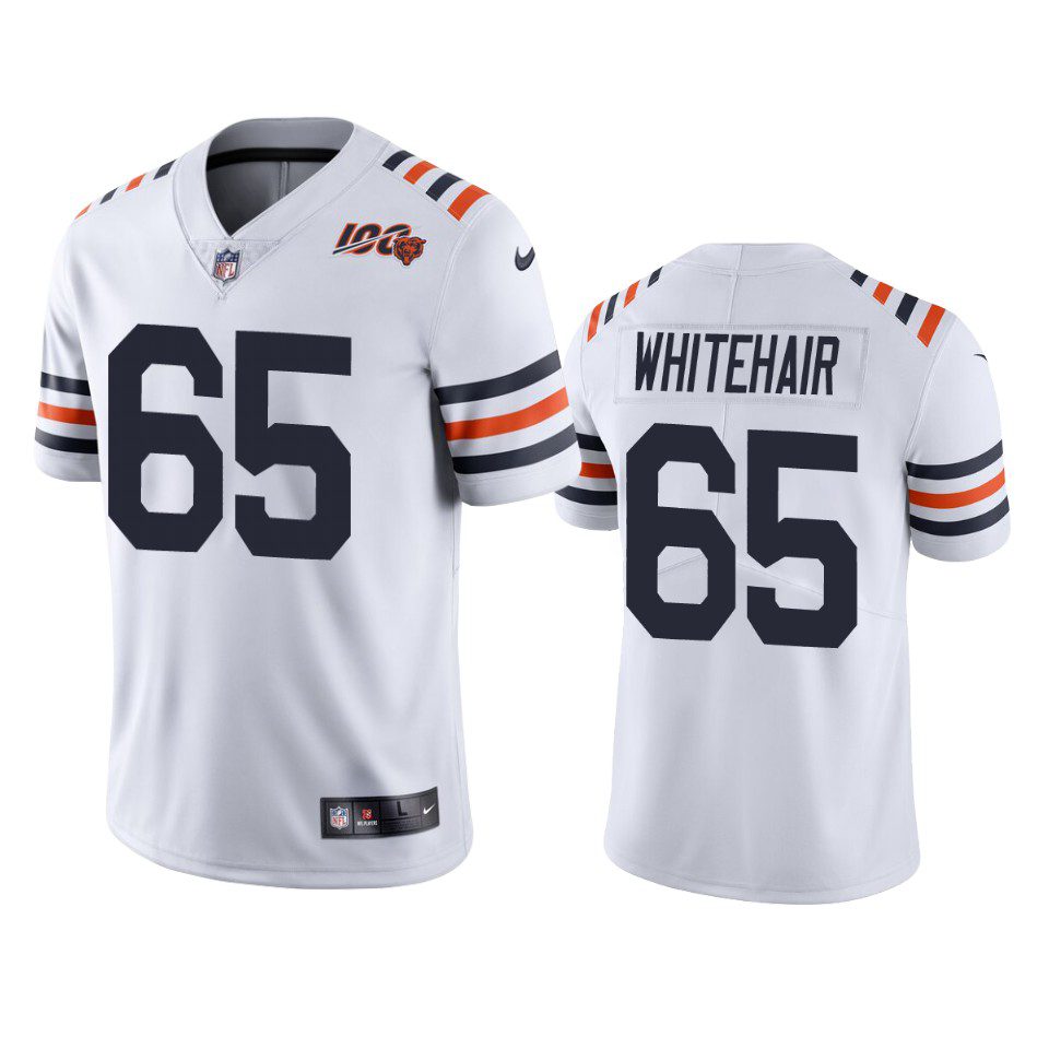 Bears Cody Whitehair White 100th Season Alternate Classic Limited Jersey 1 mens bears cody whitehair white alternate classic limited 100th season jersey