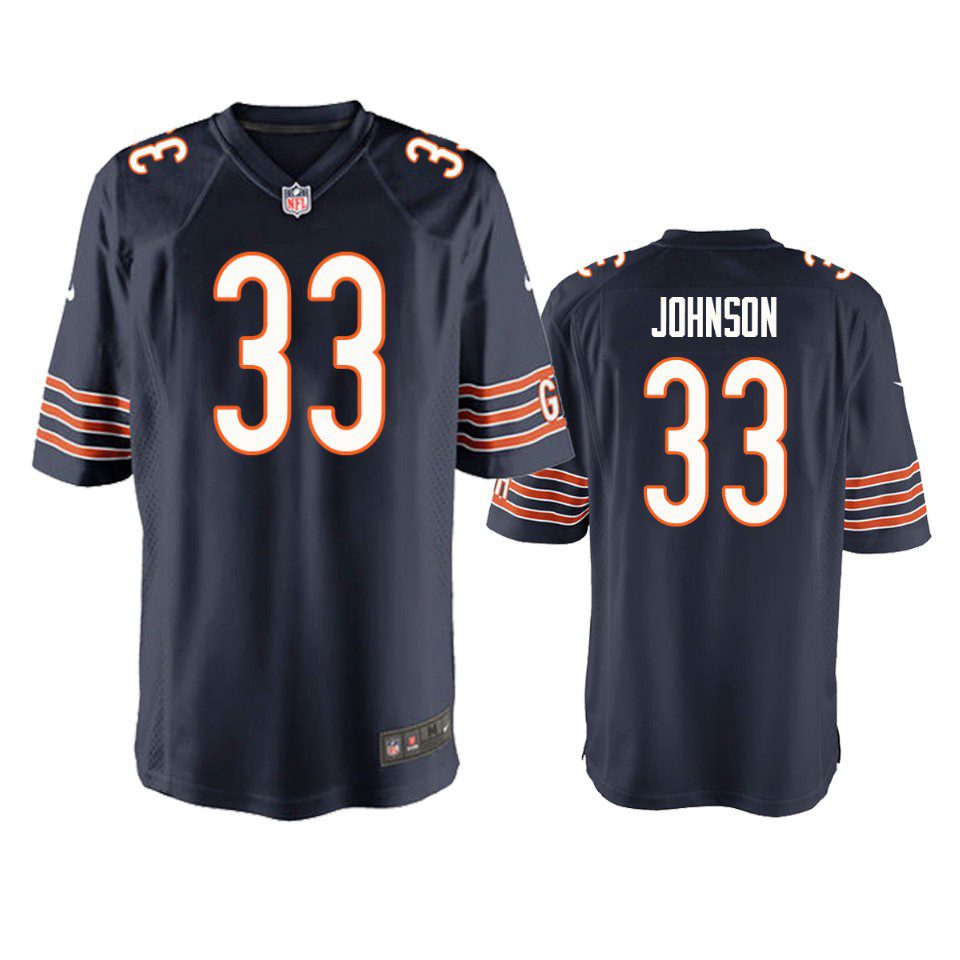 Chicago Bears Jaylon Johnson Navy Game Jersey 1 mens bears jaylon johnson navy game jersey