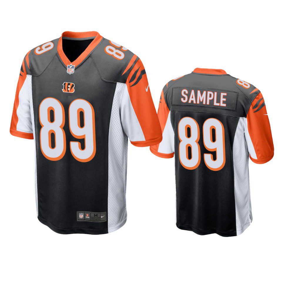 Cincinnati Bengals Drew Sample Black 2019 NFL Draft Game Jersey 1 mens bengals drew sample black game jersey