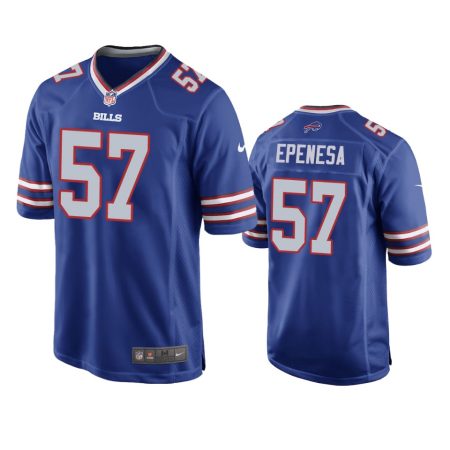 Buffalo Bills A.J. Epenesa Royal 2020 NFL Draft Game Jersey