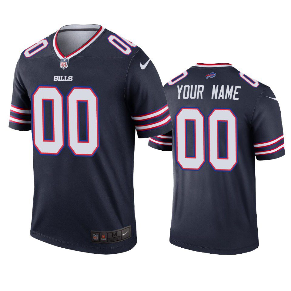 Buffalo Bills Custom Navy Inverted Legend Jersey 1 mens bills custom navy inverted legend jersey