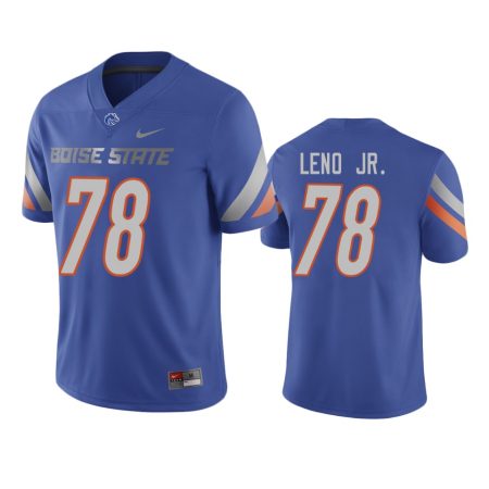 Boise State Broncos Charles Leno Jr. Royal College Football Game Jersey
