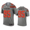 Cleveland Browns Myles Garrett Gray Inverted Legend Jersey 3 mens browns myles garrett gray inverted legend jersey