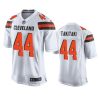 Cleveland Browns Sione Takitaki White 2019 NFL Draft Game Jersey 3 mens browns sione takitaki white game jersey