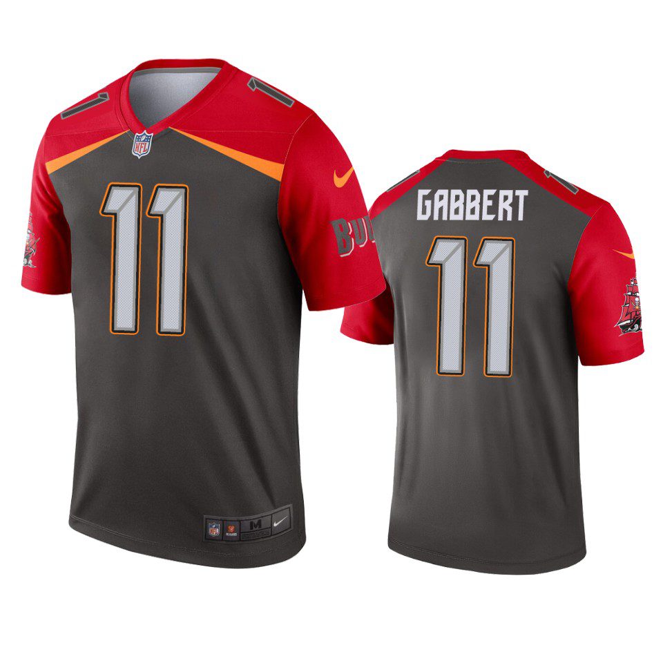 Tampa Bay Buccaneers Blaine Gabbert Pewter Inverted Legend Jersey 1 mens buccaneers blaine gabbert pewter inverted legend jersey