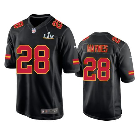 Kansas City Chiefs Abner Haynes Black Super Bowl LV Game Fashion Jersey