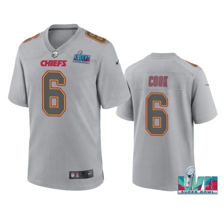 Kansas City Chiefs Bryan Cook Gray Super Bowl LVII Atmosphere Jersey