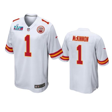 Kansas City Chiefs Jerick McKinnon White Super Bowl LVII Game Jersey