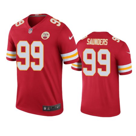 Kansas City Chiefs Khalen Saunders Red 2019 NFL Draft Color Rush Legend Jersey