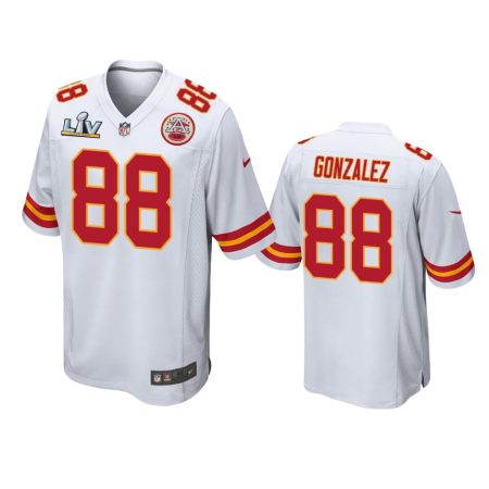 Kansas City Chiefs Tony Gonzalez White Super Bowl LV Game Jersey