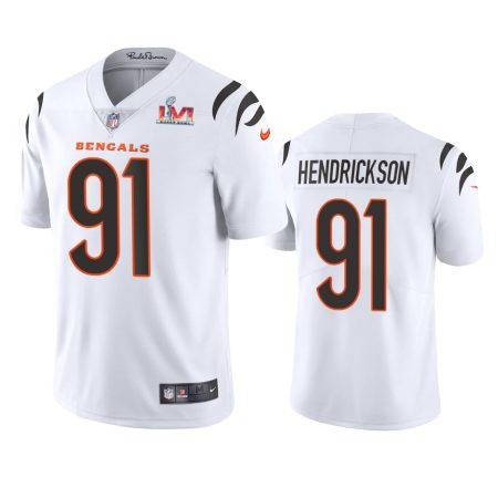 Cincinnati Bengals Trey Hendrickson White Super Bowl LVI Limited Jersey