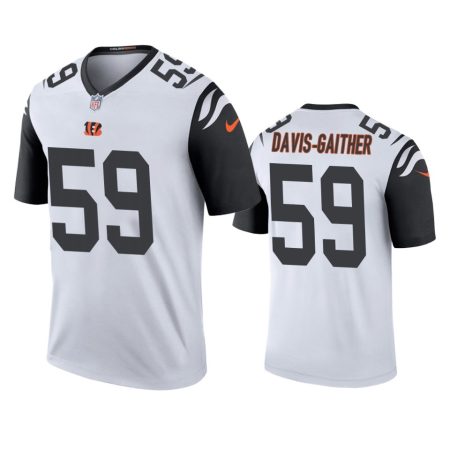 Cincinnati Bengals Akeem Davis-Gaither White Color Rush Legend Jersey