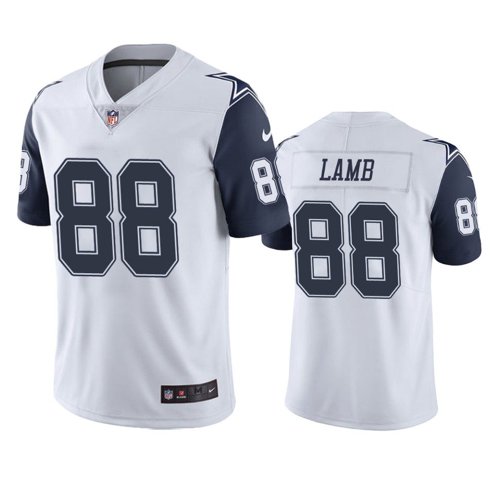 Color Rush Limited Dallas Cowboys CeeDee Lamb White Jersey 1 mens color rush limited ceedee lamb cowboys white jersey