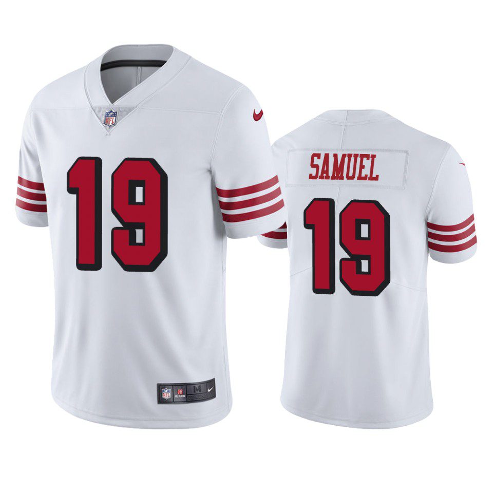 Color Rush Limited San Francisco 49ers Deebo Samuel White Jersey 1 mens color rush limited deebo samuel 49ers white jersey