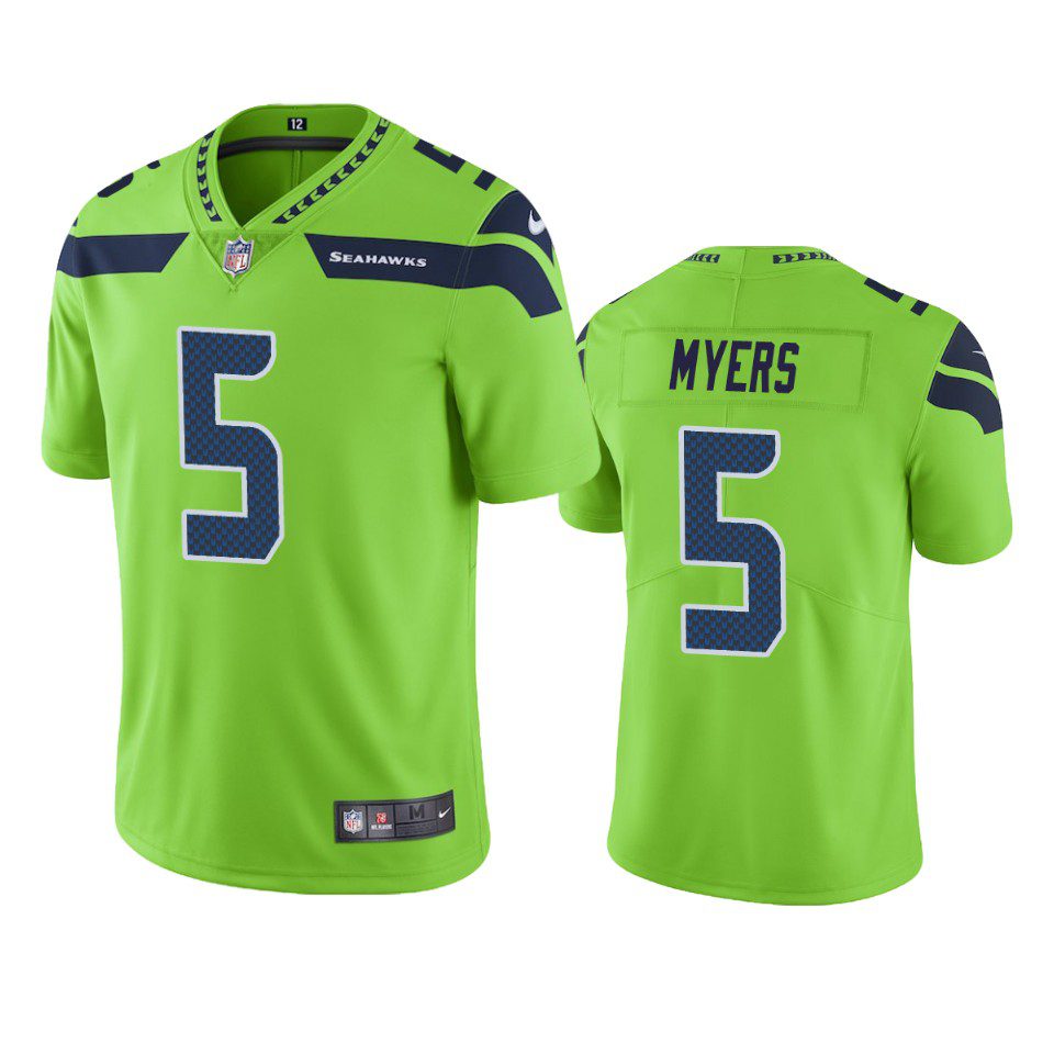 Color Rush Limited Seattle Seahawks Jason Myers Green Jersey 1 mens color rush limited jason myers seahawks green jersey